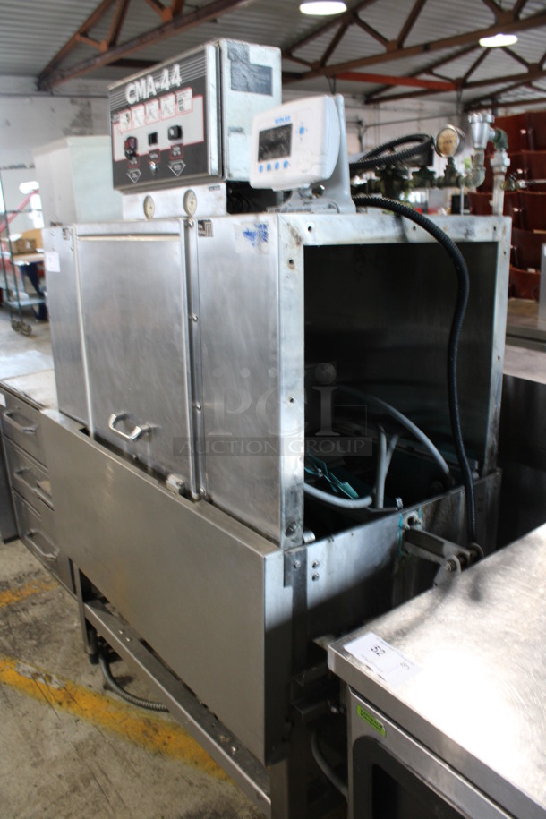 CMA Model CMA-44 Stainless Steel Commercial Conveyor Dishwasher. 64x30x70 - Image 7 of 9