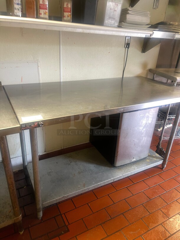 Nice! RJ Commercial Stainless Steel 60 inch Work table NSF With Undershelf  - Image 2 of 5