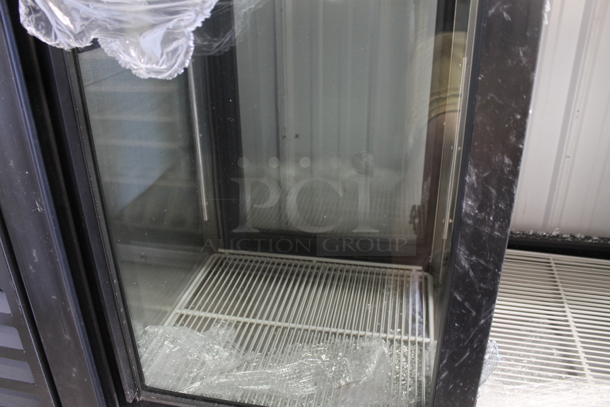BRAND NEW SCRATCH AND DENT! Beverage Air BB72HC-1-GS-PT-B-27 Metal Commercial 3 Door Undercounter Cooler Merchandiser. See Pictures for Broken Glass. 115 Volts, 1 Phase. Tested and Working! - Image 2 of 6