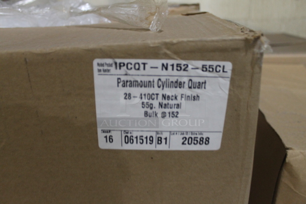 ALL ONE MONEY! Lot of Boxes of BRAND NEW Poly Bottles and Paramount Cylinder Quart Containers. BUYER MUST REMOVE. - Image 8 of 10
