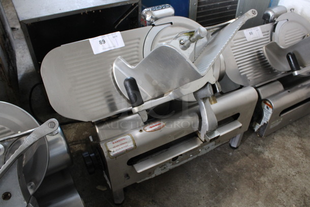Globe Stainless Steel Commercial Countertop Automatic Meat Slicer w/ Blade Sharpener. 26x19x23. Tested and Working! - Image 5 of 5