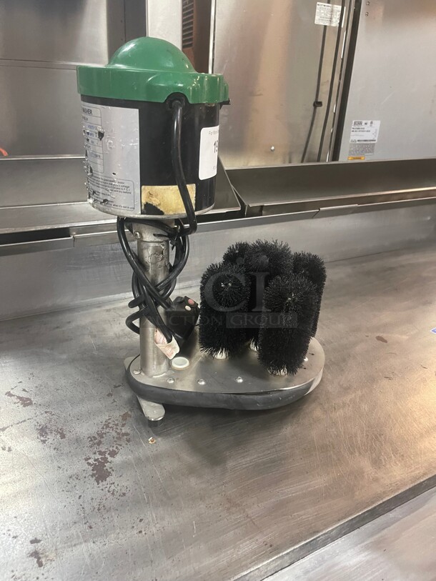Nice! NOBLE  COMMERCIAL SUBMERSIBLE MOTORIZED GLASS WASHING BRUSHES Great For Bar NSF 115 Volt Tested and Wokring! - Image 3 of 8