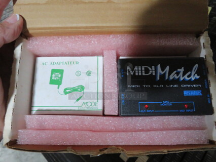One MIDI Match MIDI To XLR Line Driver.