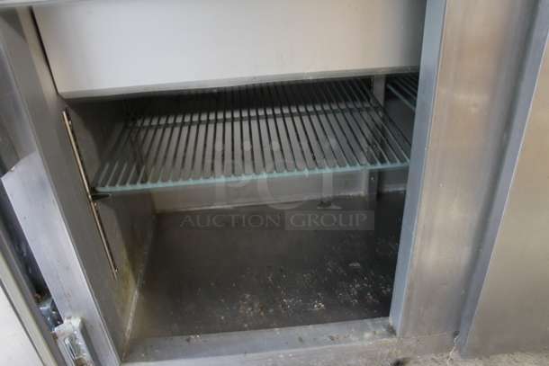 2013 Leader ESLM48S/C Stainless Steel Commercial Sandwich Salad Prep Table Bain Marie Mega Top. Tested and Working! - Image 5 of 6