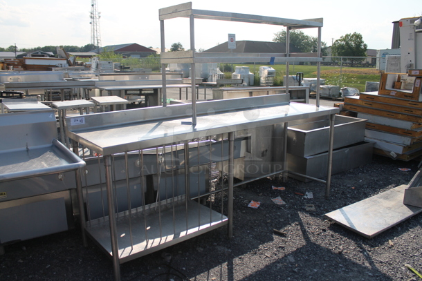 Stainless Steel Commercial Table w/ 2 Tier Over Shelf and Under Shelf. - Image 2 of 6