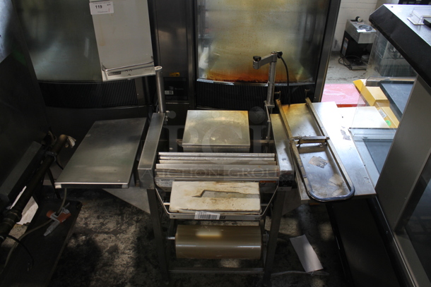 Hobart HWS-4 Stainless Steel Commercial Floor Style Wrapping Station. 120 Volts, 1 Phase. Cannot Test Due To Plug Style - Image 2 of 8