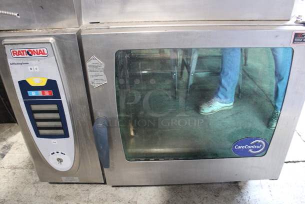 2 Rational Model SCC 62G Stainless Steel Commercial Natural Gas Powered Combi Convection Oven w/ View Through Door and Metal Racks. 75,000 BTU. 42x40x67. 2 Times Your Bid! - Image 3 of 10