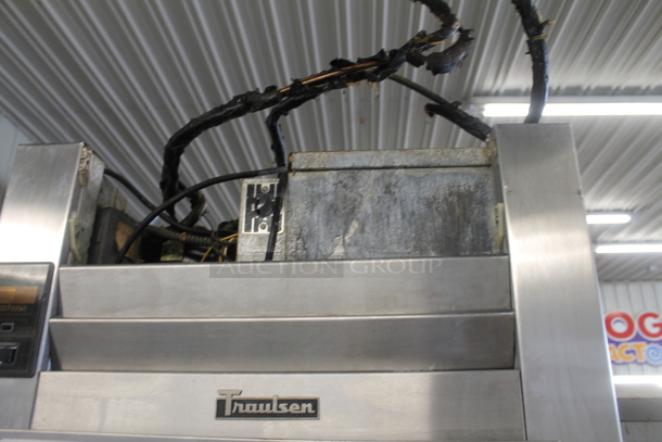 Traulsen RLT 1-26WUT Stainless Steel Commercial 2 Half Size Door Reach In Cooler on Commercial Casters. 115 Volts, 1 Phase. Tested and Working! - Image 4 of 8