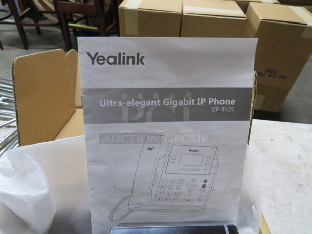 One NEW Yealink Phone. Ultra Elegant Gigabit IP Phone. #SIP-T42S. - Image 2 of 2