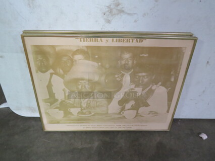 One 23X17 Framed Picture.