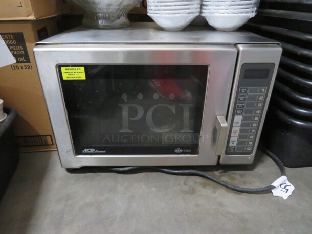 One ACP Amana Microwave. 21.5X18X14.5