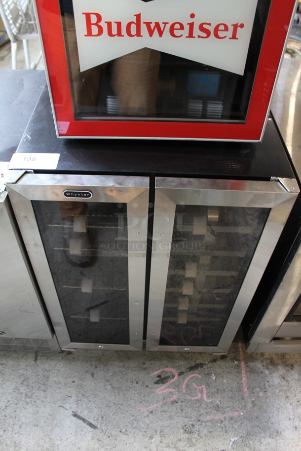 BRAND NEW SCRATCH AND DENT! Whynter BWB-2060FDS 24" Built-In French Door Dual Zone 20 Bottle Wine 60 Can Beverage Cooler Merchandiser. 115 Volts, 1 Phase. Tested and Working!
 - Image 1 of 4