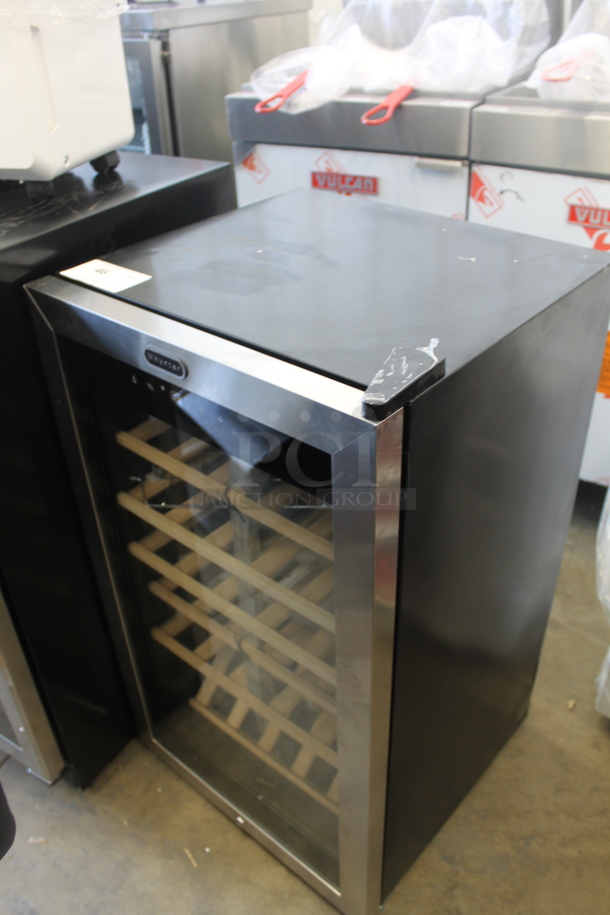 BRAND NEW SCRATCH AND DENT! Whynter FWC-341TS Stainless Steel 34 Bottle Freestanding Stainless Steel Wine Refrigerator with Display Shelf and Digital Control. 115 Volts, 1 Phase. Tested and Working! - Image 3 of 6