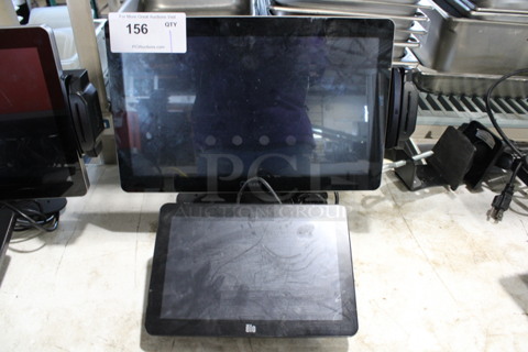 Elo Toast 15" POS System Monitor w/ Credit Card Reading Strip and 10" Monitor