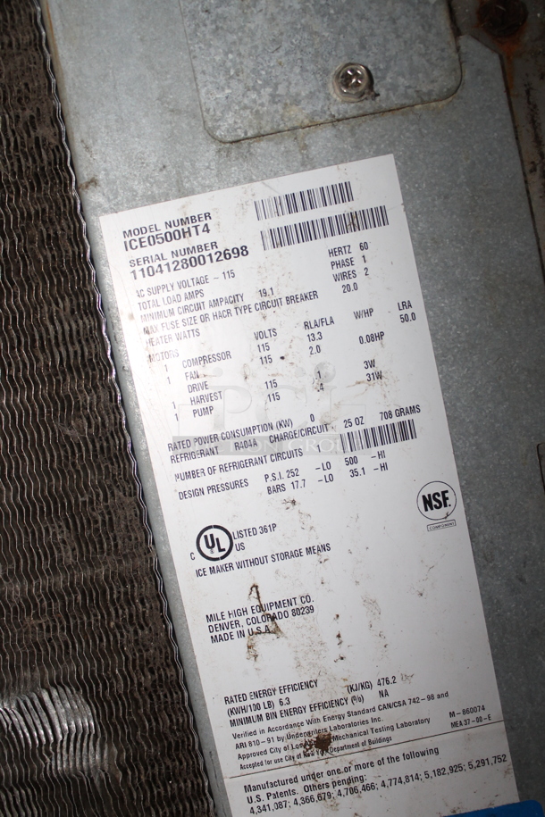 Ice O Matic ICE0500HT4 Stainless Steel Commercial Ice Head. 115 Volts, 1 Phase.  - Image 3 of 4