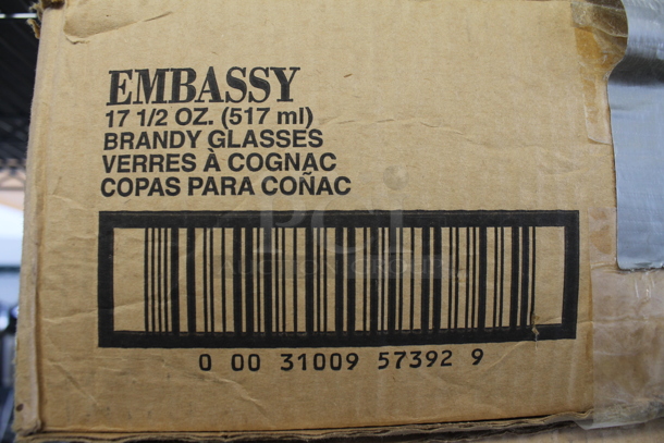 2 Boxes of 24 BRAND NEW! Libbey Embassy  17.5 oz Brandy Glasses. 2 Times Your Bid! - Image 5 of 5