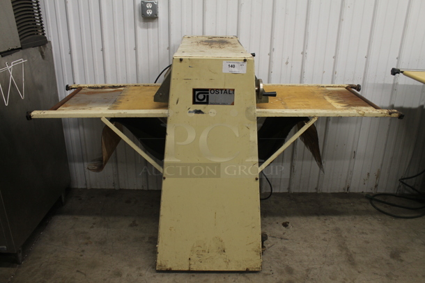 Ostali Metal Commercial Floor Style Reversible Dough Sheeter on Commercial Casters. 220 Volts. - Image 1 of 4