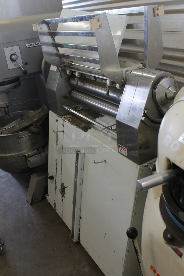 2010 Sinmag SM-630 Metal Commercial Floor Style Dough Sheeter. Missing Arms. 220 Volts, 3 Phase. - Image 4 of 7