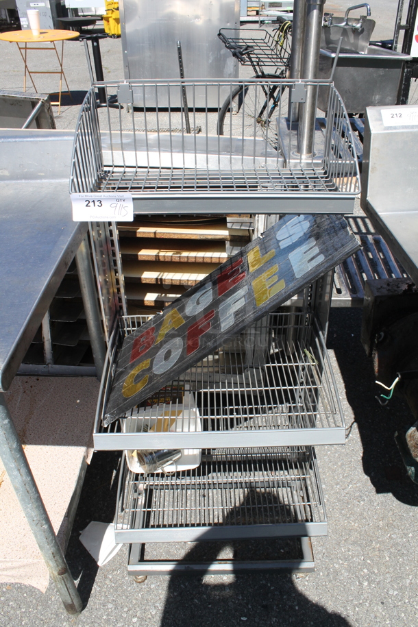 Gray Finish 3 Tier Shelving Unit. - Image 1 of 3