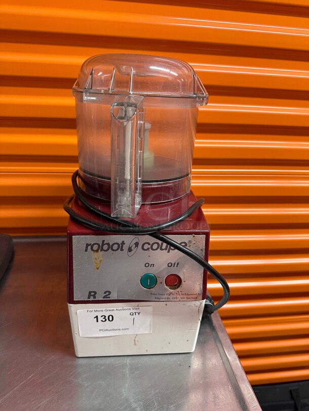 Working! Robot Coupe R2  1 Speed Commercial Cutter Mixer Food Processor w/ 3 qt Clear  Bowl, 120v NSF Tested and Working! - Image 4 of 4