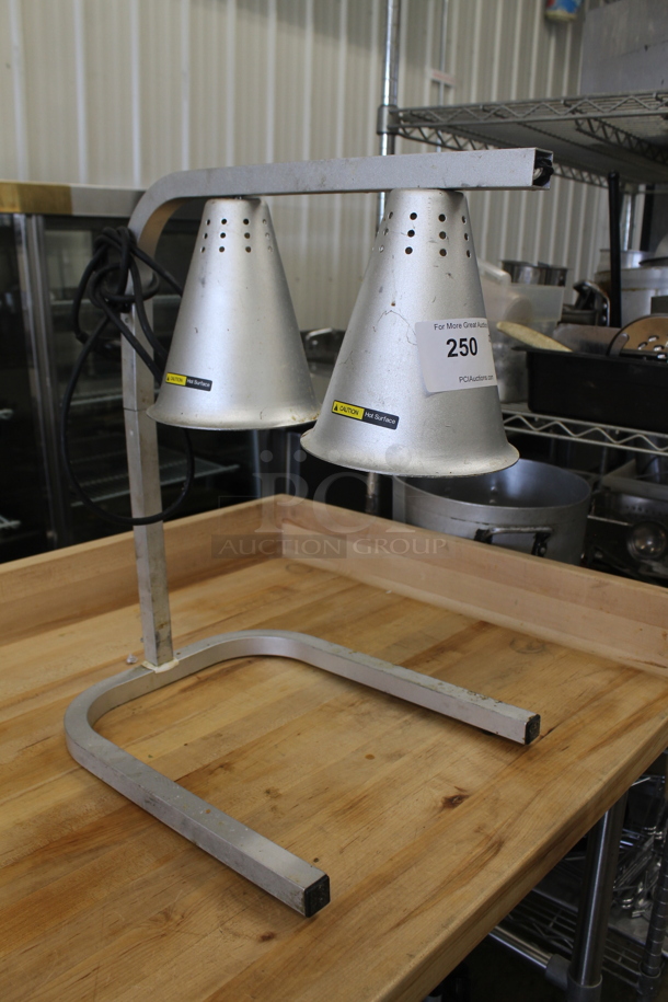 Adcraft HL-2A Metal Commercial Countertop 2 Head Warming Lamp. 120 Volts, 1 Phase. Tested and Working! - Image 2 of 3