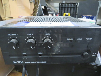 One TOA Mixer Amplifier. Model# BG-235. $273.00