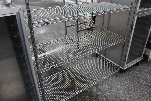 Metro Chrome Finish 5 Tier Shelving Unit. BUYER MUST DISMANTLE. PCI CANNOT DISMANTLE FOR SHIPPING. PLEASE CONSIDER FREIGHT CHARGES. 48x18x75 - Image 3 of 4