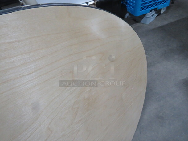 One 36 Inch Round Wooden Table Top. - Image 2 of 2