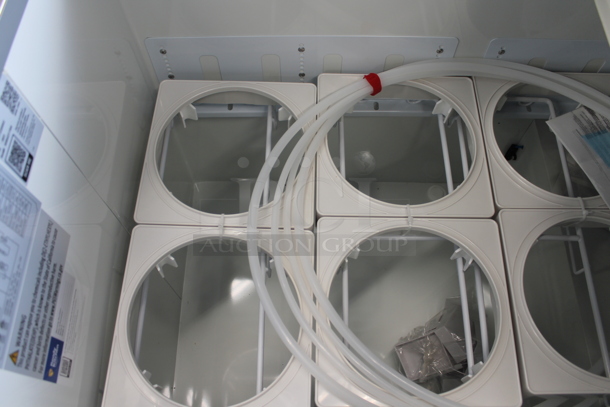 BRAND NEW SCRATCH AND DENT! 2023 Avantco 178CPW47HC Metal Commercial Floor Style Ice Cream Dipping Cabinet w/ Ice Cream Tub Collars. 115 Volts, 1 Phase. Tested and Working! - Image 8 of 9