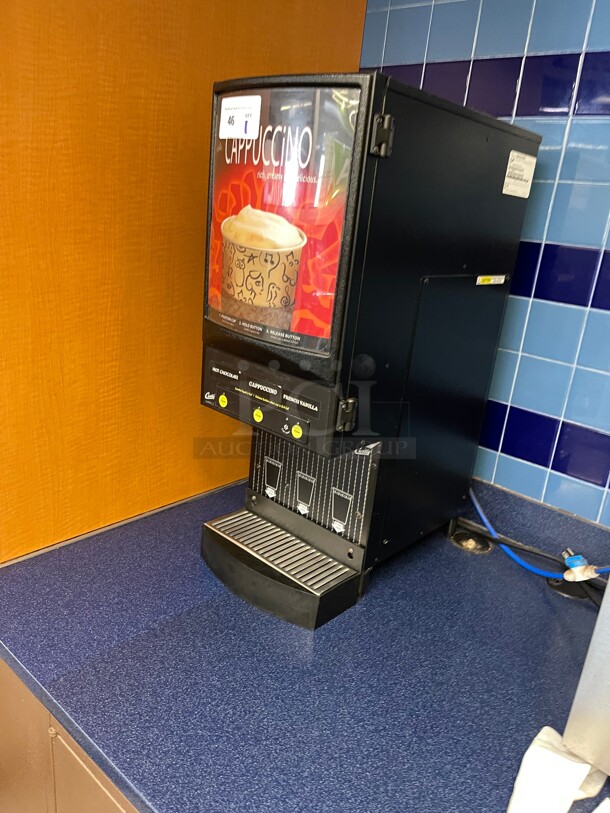 Nice! Curtis Commercial Cappuccino Machine w/ (1) 33 lb Hopper & (3) Dispenser, NSF 120v Tested and Working!  - Image 7 of 10