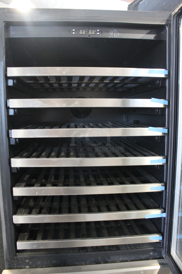 Stainless Steel Commercial 2 Half Size Door Reach In Wine Chiller. Tested and Powers On But Does Not Get Cold - Image 7 of 10