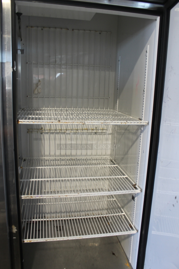2013 True T-49F ENERGY STAR Stainless Steel Commercial 2 Door Reach In Freezer w/ Poly Coated Racks on Commercial Casters. 115 Volts, 1 Phase. Tested and Working! - Image 5 of 8