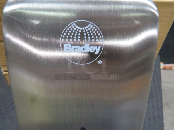 One NEW Stainless Steel Bradley Automatic Soap Dispenser. # 6A01-110000. - Image 2 of 2