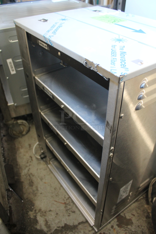 BRAND NEW! 2022 Duke RFHU-42-120H2 Stainless Steel Commercial Countertop 4 Tier Warming Holding Display Case. 120 Volts, 1 Phase. Tested and Working! - Image 7 of 8