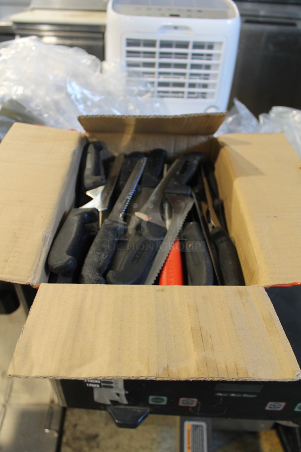 60 SHARPENED Stainless Steel Knives Including Serrated. 60 Times Your Bid! - Image 1 of 2
