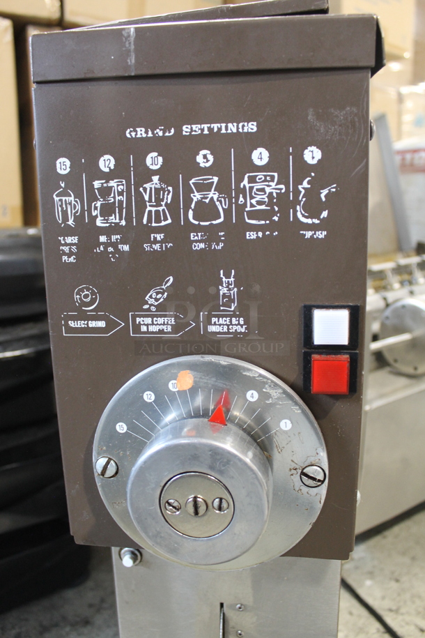 Grindmaster Metal Commercial Countertop Coffee Bean Grinder. 120 Volts, 1 Phase. Tested and Working! - Image 5 of 9