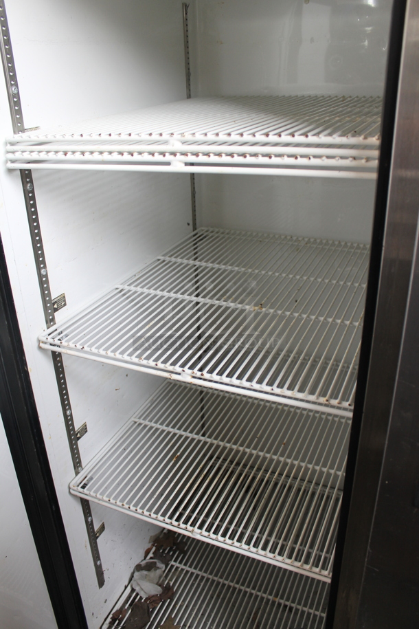 2013 True TG2R-2S ENERGY STAR Stainless Steel Commercial 2 Door Reach In Cooler w/ Poly Coated Racks on Commercial Casters. 115 Volts, 1 Phase. Tested and Working! - Image 7 of 11