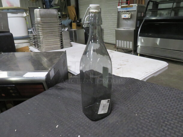 NEW Bormioli Glass Bottle With Lid. 2XBID - Image 1 of 1