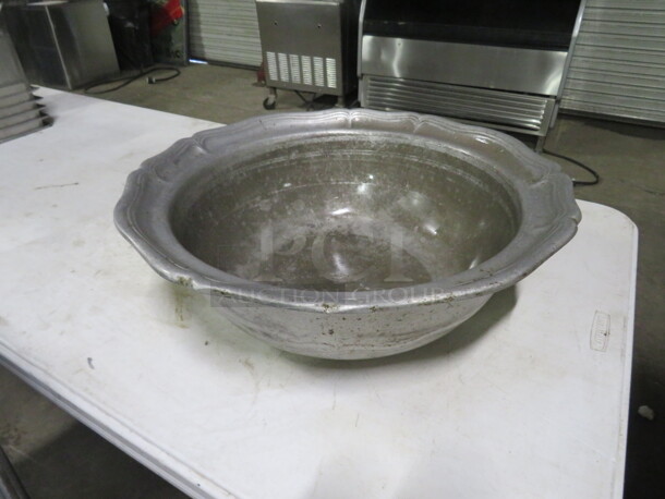 One 20 Inch Country Ware Pewter Bowl. #239. 1975. - Image 1 of 3