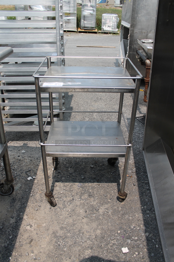 Stainless Steel 2 Tier Rack on Commercial Casters. - Image 1 of 4