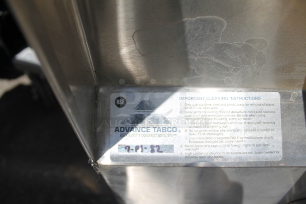 Stainless Steel Commercial Single Bay Wall Mount Sink w/ Faucet and Cabinet. - Image 5 of 6