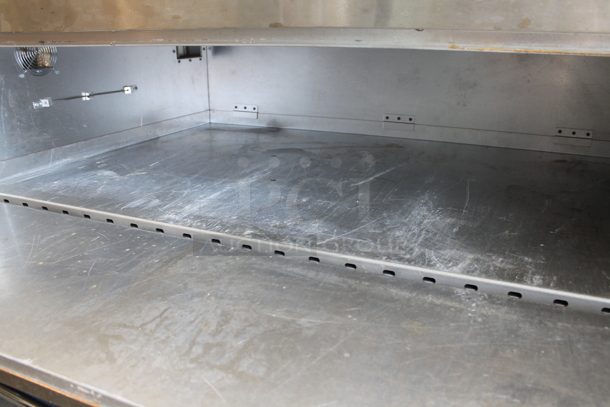 Bakers Pride ER-12-5736 Stainless Steel Commercial Electric Powered Single Deck Pizza Oven w/ Thermostatic Controls. 208 Volts, 3 Phase.  - Image 6 of 8