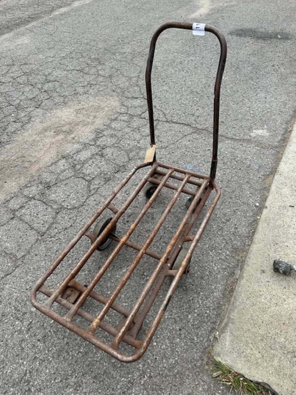 One Metal Cart On Casters. 41X22X39 - Image 1 of 1