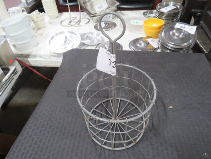 One Metal Condiment Holder. 