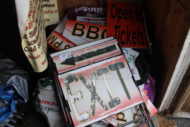 ALL ONE MONEY! Lot of Various Signs. (outside) - Image 2 of 5