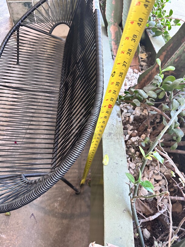 Clean! IXTAPA BLACK OUTDOOR LOVESEAT - Image 6 of 6