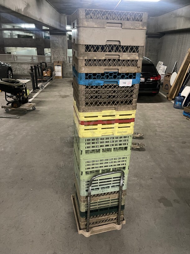 Nice! Commercial Dish Washer Racks NSF With Mobile Cart - Image 2 of 7