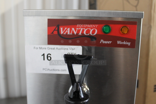 Avantco 177HWD15G Stainless Steel Commercial Countertop 1.5 Gallon Hot Water Dispenser. 120 Volts, 1 Phase.  - Image 3 of 8