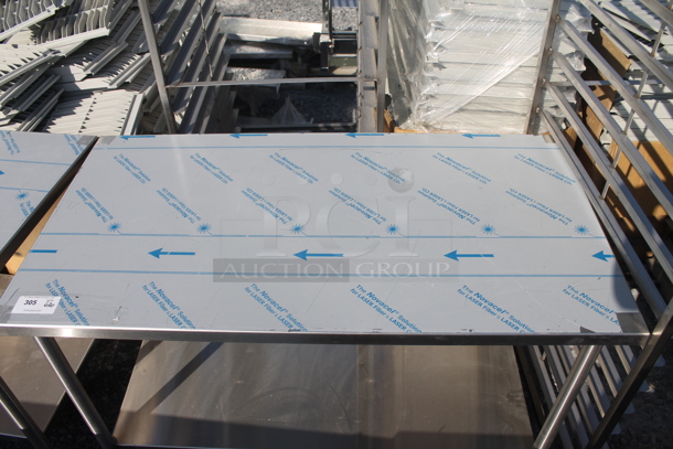 BRAND NEW! Stainless Steel Commercial Table w/ Under Shelf on Commercial Casters. - Image 2 of 5