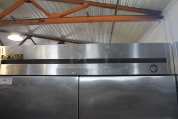 2013 True T-49F ENERGY STAR Stainless Steel Commercial Two Door Reach In Freezer w/ Poly Coated Racks on Commercial Casters. 115 Volts, 1 Phase. Tested and Working! - Image 2 of 8